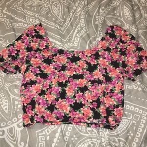 Flower crop top
